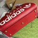 Gucci Adidas X Gucci Mini Duffle Bag In Leather With Embossed Logo And Trefoil 4 Colors 31.5cm