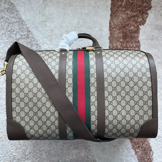 Gucci Savoy Large Duffle Bag In GG Supreme Canvas 724612 52cm