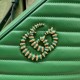 Gucci GG Marmont Chain Shoulder Bag In Diagonal Matelassé Leather With Textured Torchon Double G Buckle 18cm 24cm