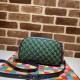 Gucci GG Marmont Small Shoulder Bag In Multicolor Diagonal Matelassé Original GG Canvas 2 Colors 24cm