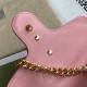 Gucci GG Marmont Top Handle Bag In Diagonal Matelassé Leather And Contrasting Trims With Textured Torchon Double G Buckle 21cm 27cm