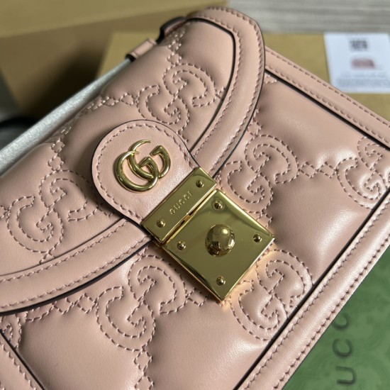 Gucci GG Matelassé Small Top Handle Bag 18cm 5 Colors