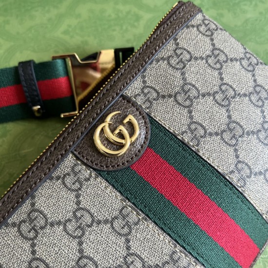 Gucci Ophidia Utility Belt Bag In GG Supreme Canvas