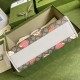 Gucci Children's Tote Bag Beige Ebony GG Supreme Canvas Multicolor Apple Print White Trim