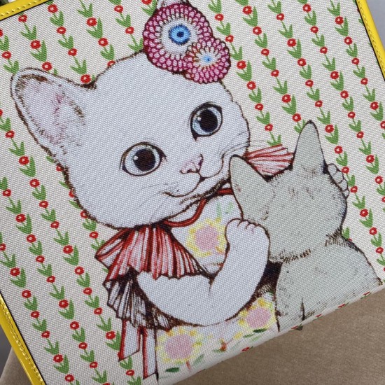 Gucci Children's Tote Bag Cat Print 6