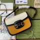 Gucci Horsebit 1955 Shoulder Bag With Contrasting Leather Flap And Trims 20.5cm 25cm