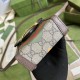 Gucci Horsebit 1955 Mini Bag In GG Supreme Canvas And Leather With Geometric Print 11.5cm