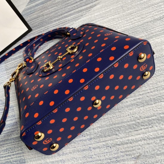 Gucci Horsebit 1955 Top Handle Bag With Dots 20cm 25cm