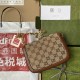 Gucci Horsebit 1955 Mini Bag In GG Canvas With Crystals 20.5cm