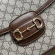 Gucci Horsebit 1955 Shoulder Bag in GG Supreme Canvas And Leather 30cm