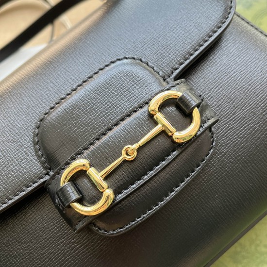 Gucci Horsebit 1955 Top Handle Bag in Leather 3 Colors 22cm