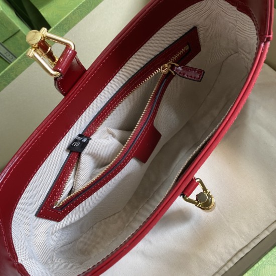 Gucci Jackie 1961 Shoulder Bag Contrasting Leather 2 Colors 19cm 28cm 36.5cm