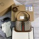Gucci Jackie 1961 Shoulder Bag In GG Supreme Canvas And Leather Trims With Web 2 Colors 19cm 28cm 36.5cm