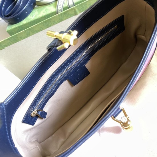 Gucci Jackie 1961 Shoulder Bag In Corduroy With Leather Trims 2 Colors 19cm 28cm 36.5cm