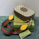 Gucci Neo Vintage Messenger Bag In GG Supreme Canvas With Leather Trims 2 Colors 24cm