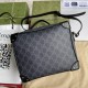 Gucci Messenger Bag In GG Supreme Canvas And Leather 23cm