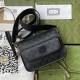 Gucci Messenger Bag In GG Supreme Canvas And Leather With Interlocking G 21cm