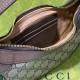 Gucci Ophidia Mini Bag Beige Ebony GG Supreme Canvas And Contrasting Leather Trims With Web Bottom 4 Colors 20cm