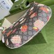 Gucci Ophidia Small Shoulder Bag Beige Ebony GG Supreme Apple Print White Leather