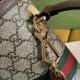 Gucci Ophidia Small Top Handle Bag In GG Supreme Canvas And Leather Trims 3 Colors 25cm