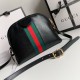 Gucci Ophidia Small GG Shoulder Bag In Leather With Web 3 Colors 23.5cm