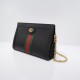 Gucci Ophidia Shoulder Bag In Leather 3 Colors 19cm 26cm 33cm