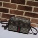 Gucci Ophidia Mini Bag In GG Supreme Canvas With Leather Trims 3 Colors 17.5cm