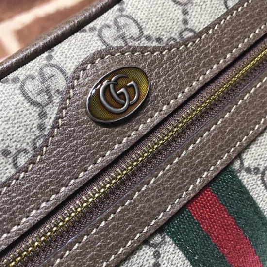 Gucci Ophidia Mini Bag In GG Supreme Canvas With Leather Trims 3 Colors 17.5cm