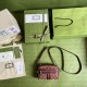 Gucci Ophidia Mini Bag In Original GG Canvas With Leather Trims 2 Colors 17.5cm