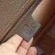 Gucci Small Shoulder Bag Beige Ebony GG Supreme Canvas Brown Leather