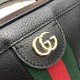 Gucci Ophidia GG Mini Shoulder Bag In Leather With Top Handle 2 Colors 18.5cm