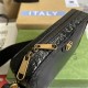 Gucci Ophidia GG Shoulder Bag In Leather With Alligator Trims 23.5cm