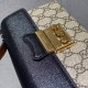 Gucci Padlock Mini Bag In GG Supreme Canvas And Contrasting Leather 2 Colors 18cm