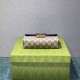 Gucci Padlock Mini Bag In GG Supreme Canvas And Contrasting Leather 2 Colors 18cm