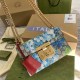 Gucci Padlock Small Shoulder Bag In GG Supreme Canvas With Flora Print 4 Colors 20cm