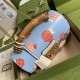 Gucci Padlock Small Bamboo Shoulder Bag In GG Supreme Canvas And Leather With Multicolor Apple Print 2 Colors 24cm