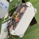 Gucci Padlock Small Bamboo Shoulder Bag In GG Supreme Canvas And Leather With Multicolor Apple Print 2 Colors 24cm
