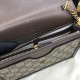 Gucci Queen Margaret Messenger Bag In GG Supreme Canvas And Leather 3 Colors 20cm