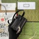 Gucci Mini Bag In GG Supreme Canvas And Leather With Interlocking G 18cm