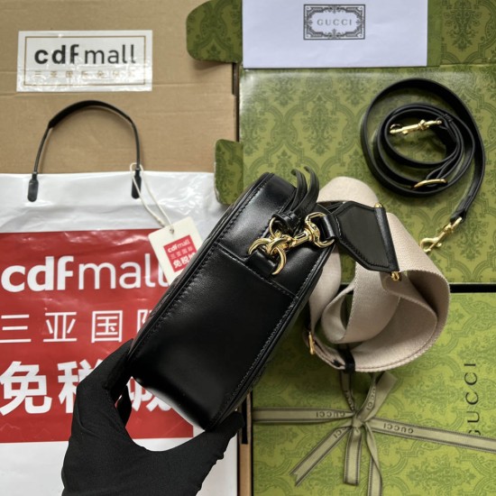 Gucci Small Shoulder Bag Camera Bag In GG Matelasse Leather 3 Colors 21.5cm