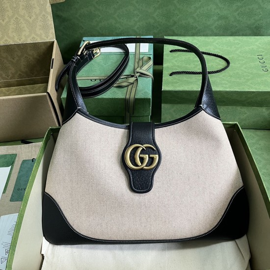 Gucci Aphrodite Medium Shoulder Bag In Cotton Canvas 39cm