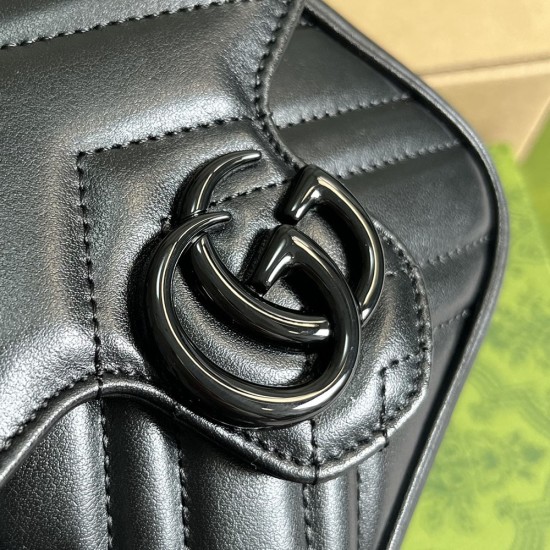 Gucci GG Marmont Chain Shoulder Bag 12cm 4 Colors