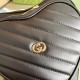 Gucci Interlocking G Mini Heart Shoulder Bag In Diagonal Matelasse Leather 20cm 2 Colors