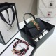 Gucci Sylvie Mini Bag With Top Handle And Web 3 Colors 20cm