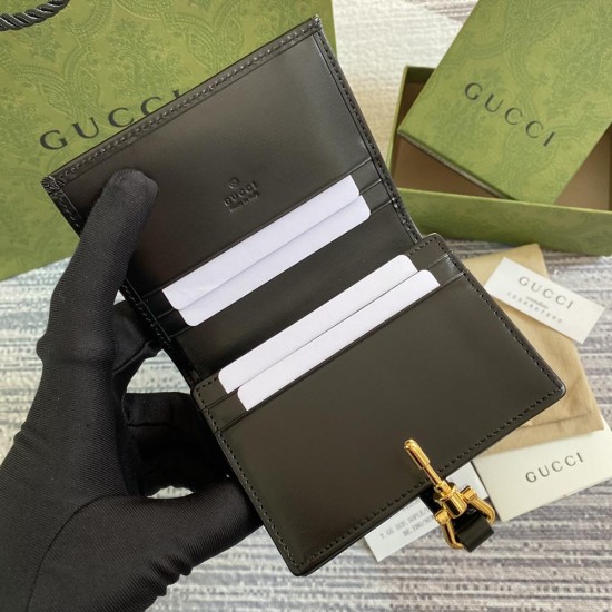 Gucci Jackie 1961 Card Case Wallet 4 Colors 11cm