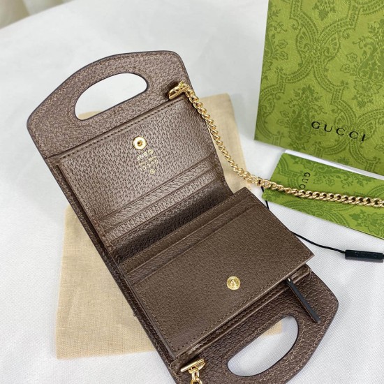 Gucci Banaya Print Top Handle Mini Bag In GG Supreme Canvas  And Leather 3 Colors 11.5cm
