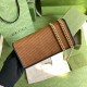 Gucci Horsebit 1955 Chain Wallet In Corduroy And Leather Trims 2 Colors 19cm