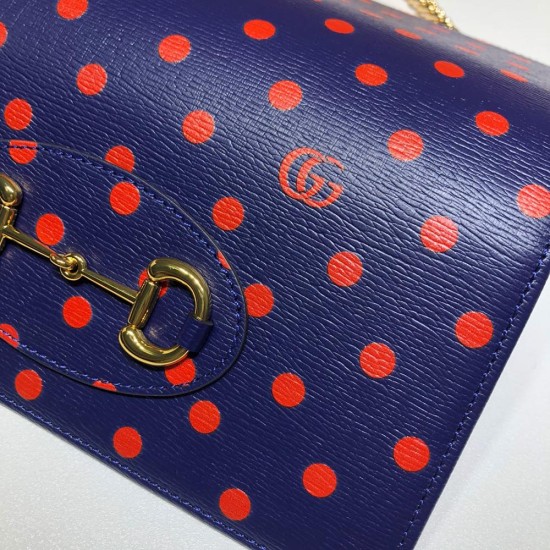 Gucci Horsebit 1955 Chain Wallet With Dots 19cm