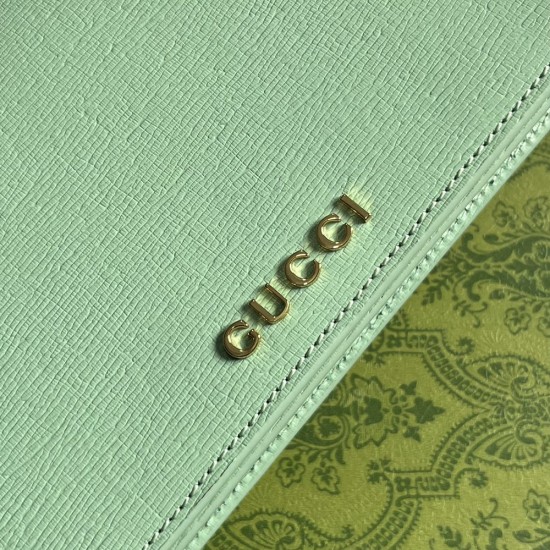 Gucci Chain Wallet With Gucci Script 20cm 3 Colors 772643