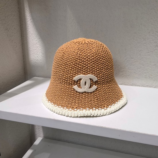 Chanel Bucket Hat In Straw 6 Colors